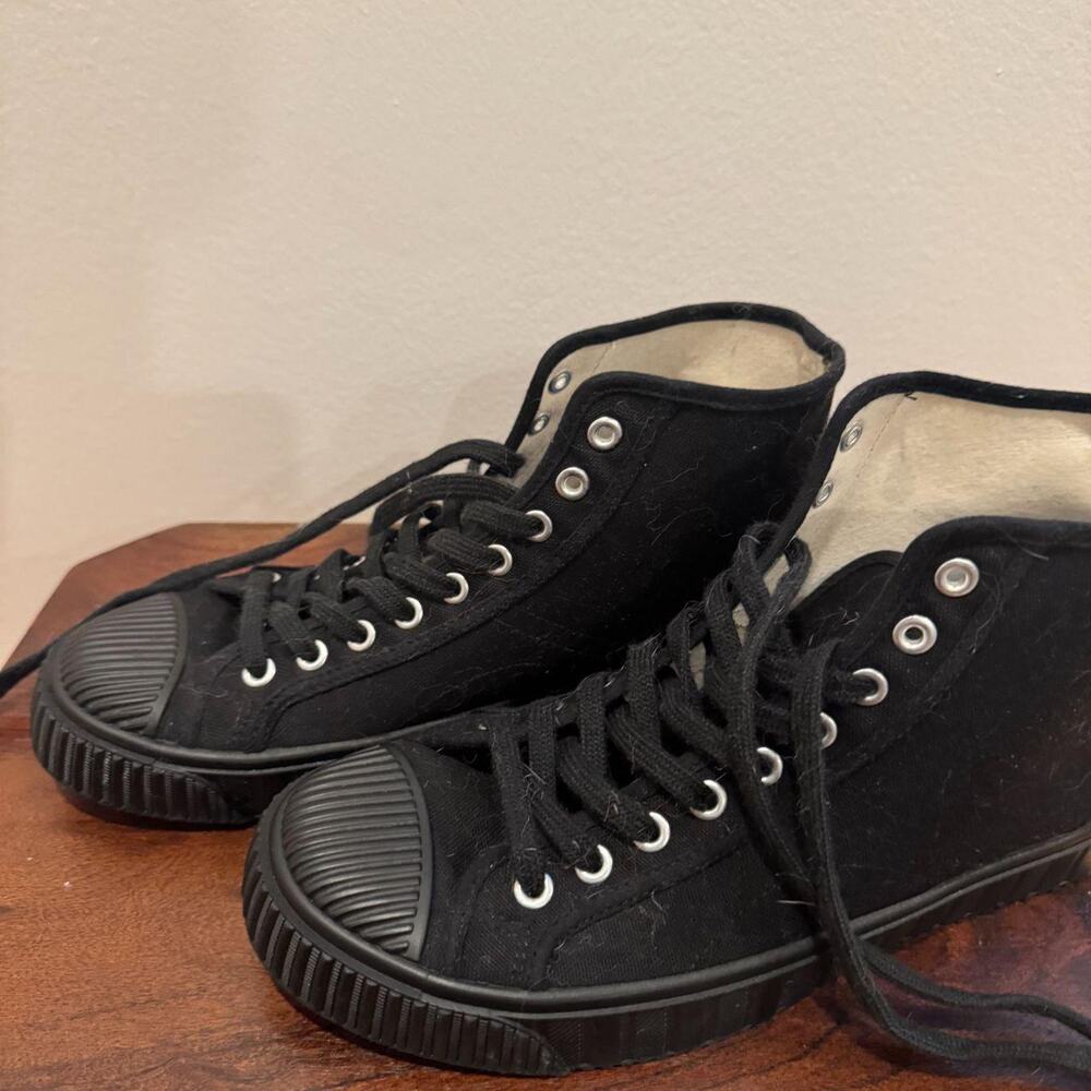 Zara black canvas high top - Picture 5 of 7